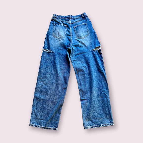 👖MM Inspired Cutout high-rise wide-leg jeans - Picture 12 of 16